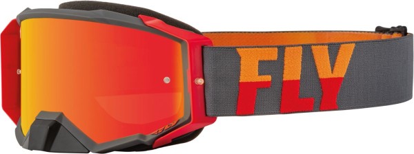 Fly MX-Goggle Zone PRO Grey-Red (Mirror Lens)