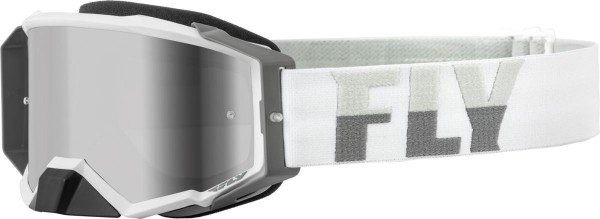 Fly MX-Goggle Zone PRO White-Grey (Mirror Lens)