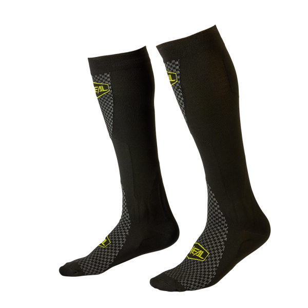 ONeal MX PERFORMANCE SOCK MINUS V.22 BLACK/NEON YELLOW (ONE SIZE)