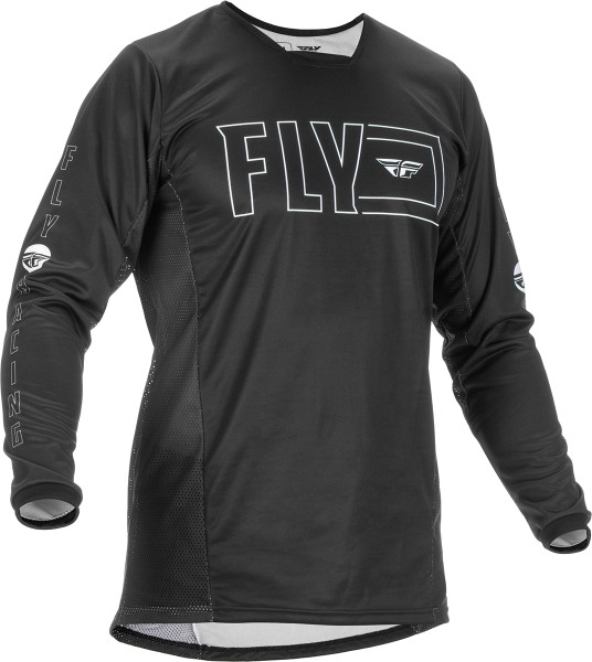 Fly MX-Jersey Kinetic Fuel Black-White