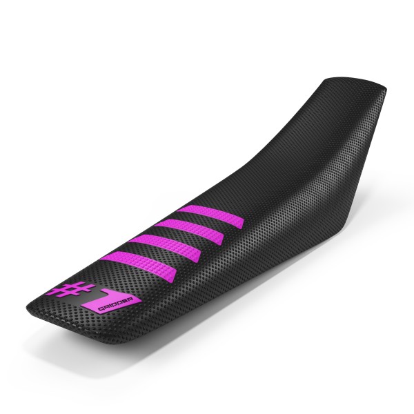 ONEGRIPPER Seat Cover - RIBBED BLACK - PINK