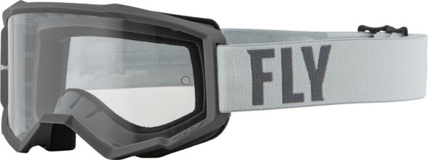 Fly MX-Goggle Focus Grey-Dark Grey (Clear Lens)