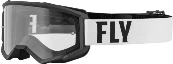 Fly MX-Goggle Focus White-Black (Clear Lens)