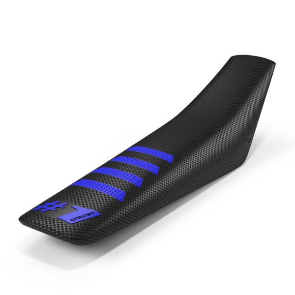 ONEGRIPPER Seat Cover - RIBBED BLACK - BLUE
