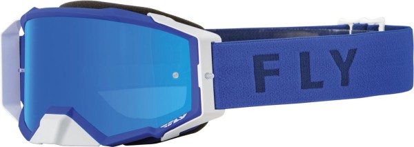 Fly MX-Goggle Zone PRO Grey-Blue (Mirror Lens)