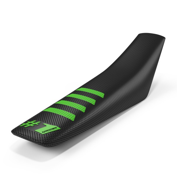 ONEGRIPPER Seat Cover - RIBBED BLACK - GREEN
