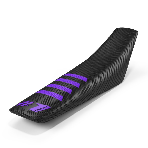 ONEGRIPPER Seat Cover - RIBBED BLACK - PURPLE