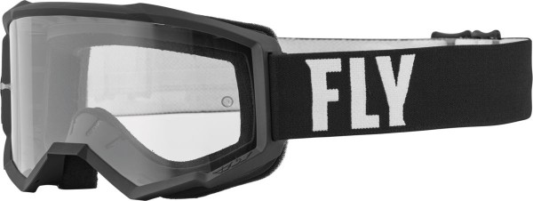 Fly MX-Goggle Focus Black-White (Clear Lens)