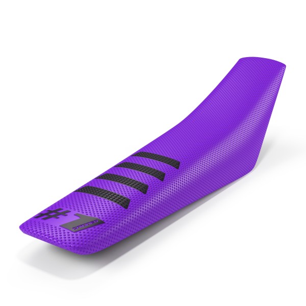 ONEGRIPPER Seat Cover - RIBBED PURPLE - BLACK