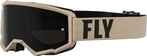 Fly MX-Goggle Focus Sand Khaki-Brown (Smoke Lens)