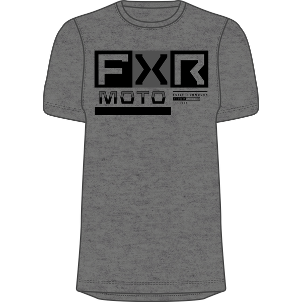 FXR Herren Ride Premium T-Shirt Grey Heather / Black