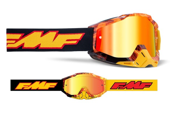 FMF Goggles Powerbomb Rocket Spark (Mirror Red)