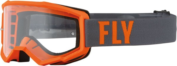 Fly MX-Goggle Focus Grey-Orange (Clear Lens)