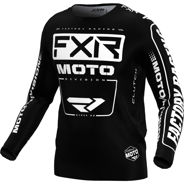FXR Clutch MX Jersey 24 Black / White