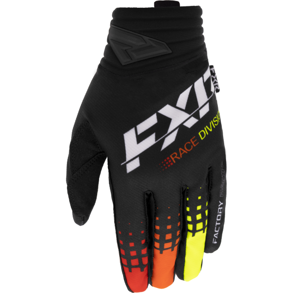 FXR Prime MX Glove Black / Red/ Orange