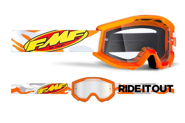FMF Goggles Powercore Assault Grey (Clear)