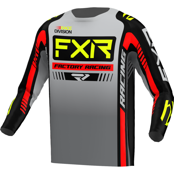 FXR Clutch Pro Mx Jersey 23 Grey / Black / HiVis